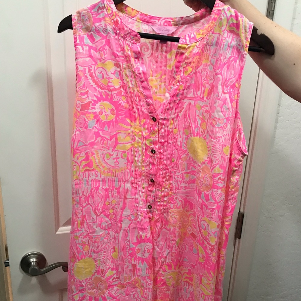 100% linen, light and airy dress